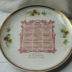 Antique 1910 Plate Dresden China Heirloom